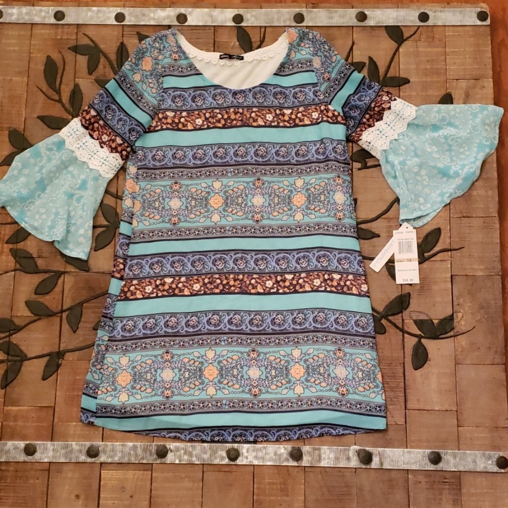 Sequin hearts Girls size 12 Moroccan Getaway dress